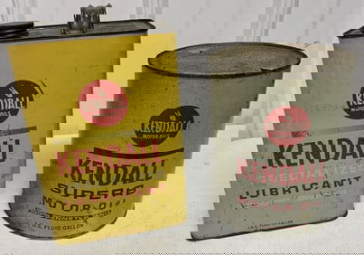 Kendall Lubricant & Motor oil cans