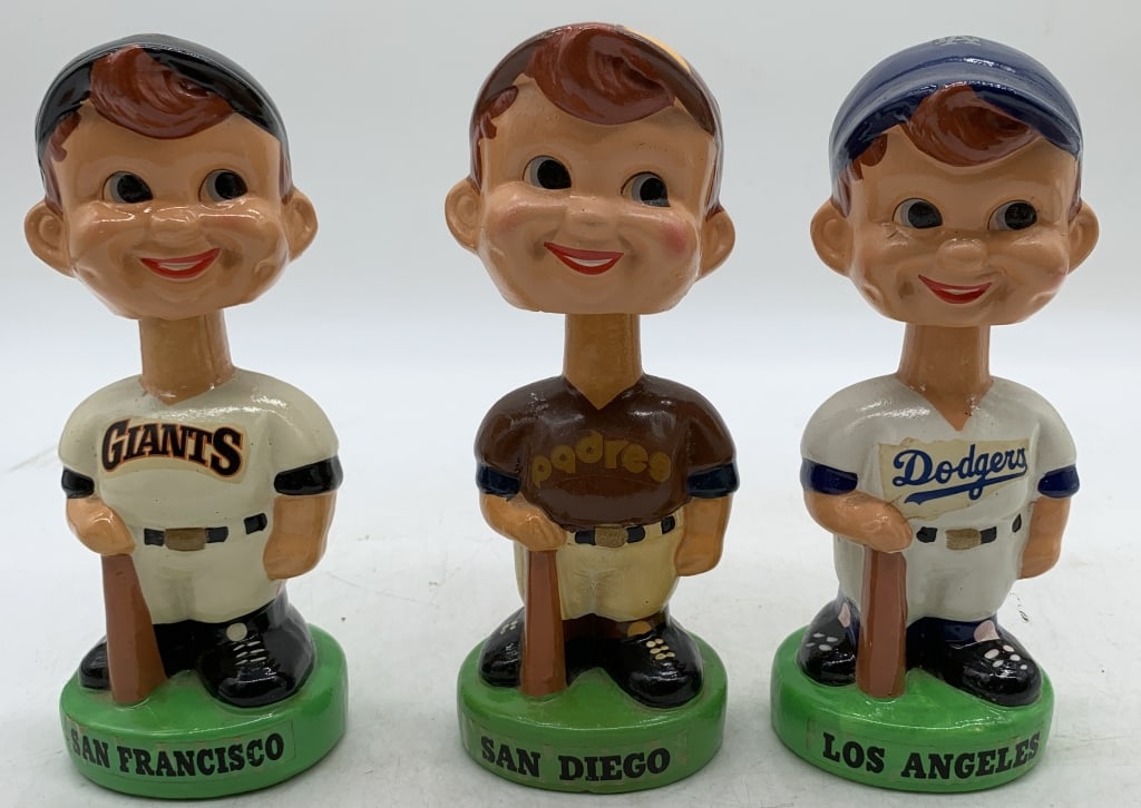 Giants, Padres & Dodgers player bobble heads (1 of 7)