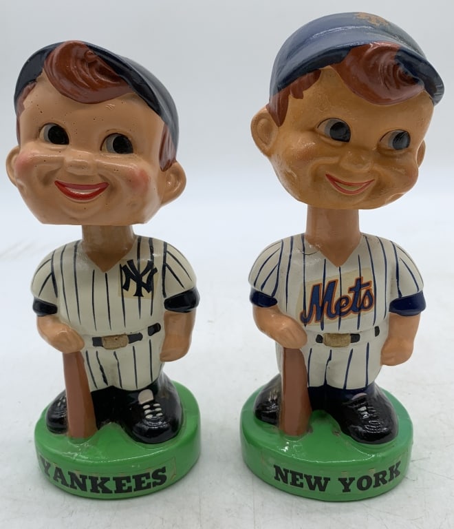 NY Mets & NY Yankees player bobble heads (1 of 6)