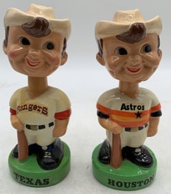 Astros & Rangers player bobble heads