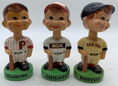 Phillies, White Sox, Red Sox player bobble heads