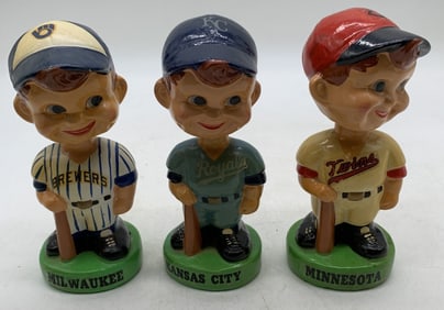 Twins, Royals & Brewers player bobble heads