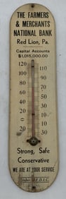 Farmers & Merchants Nat'l Bank thermometer