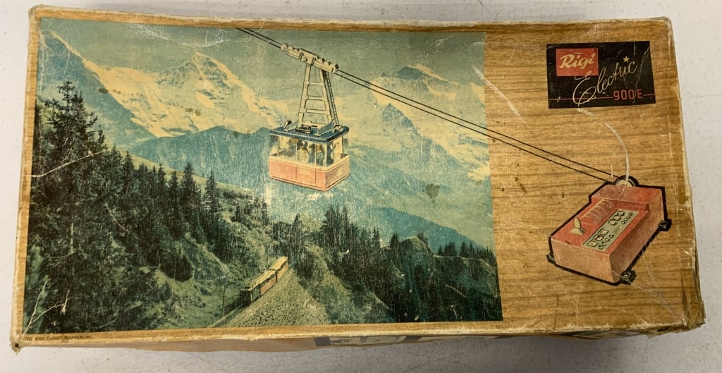 Lehmann Rigi Electric 900E cable car in box: untested; box has wear and is damaged and taped