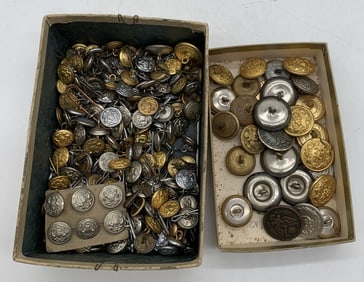 lot of metal buttons