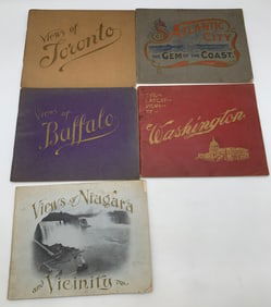 5 View Books including D.C. Atlantic City , etc.