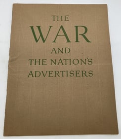 1918 The War And The Nation's Advertisers