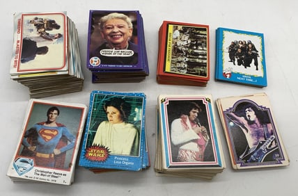 non-sport cards; Elvis, KISS, Superman,