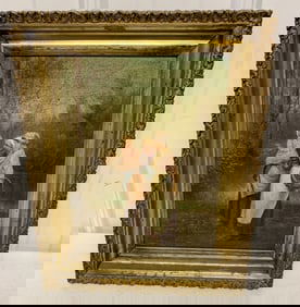 framed Marion Dyer oil on canvas