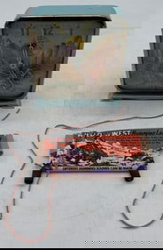 Roy Rogers clock and humming lariat toy