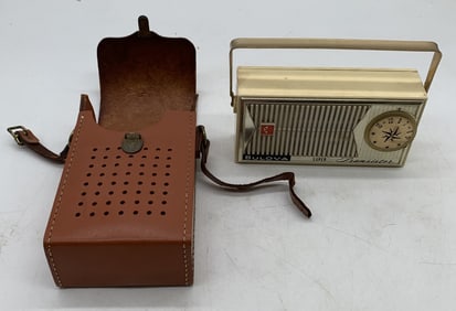 Bulova Super Transistor Radio w/ case & ear bud