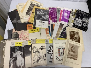 60+ assorted playbills from 1930's to 70's