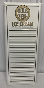 Gold Seal Ice Cream menu board