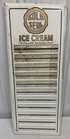 Gold Seal Ice Cream menu board