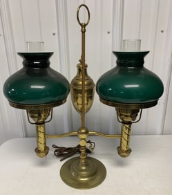 brass student lamp