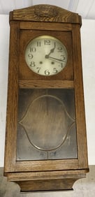 wood wall clock