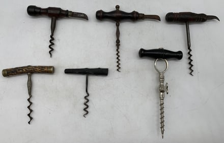 6 corkscrews and champagne tap