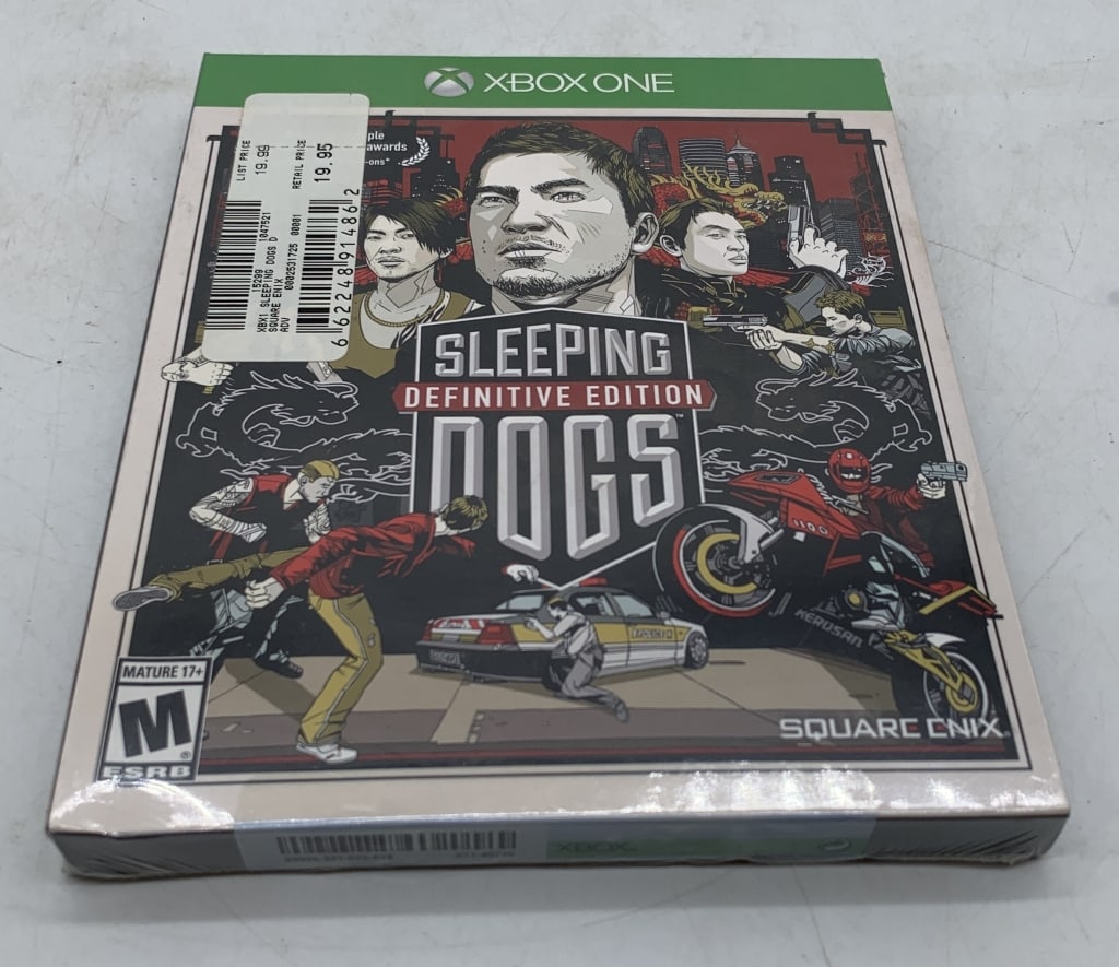 sealed XBOX ONE Sleeping Dogs Definitive Ed.: few scratches to plastic sealed coating