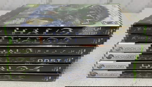 6 XBOX & XBOX 360 HALO games
