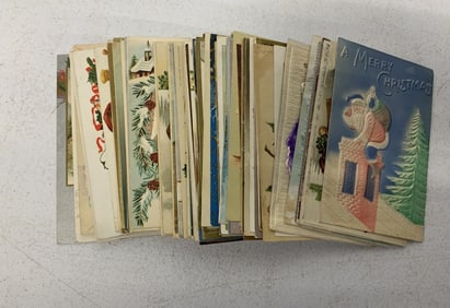72 Christmas & New Years post cards