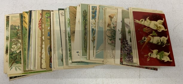 85+ holiday postcards mostly Easter & Valentines