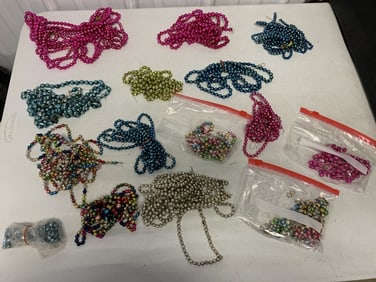 vintage glass bead garland lot