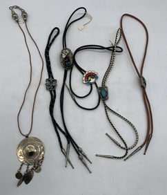 bolo ties and necklace