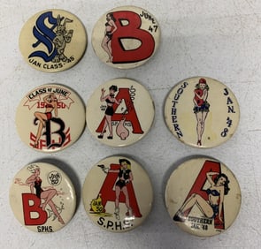 8 Philadelphia High school pinback buttons