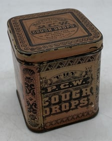 P.C. Wiest Cough Drop tin York, PA