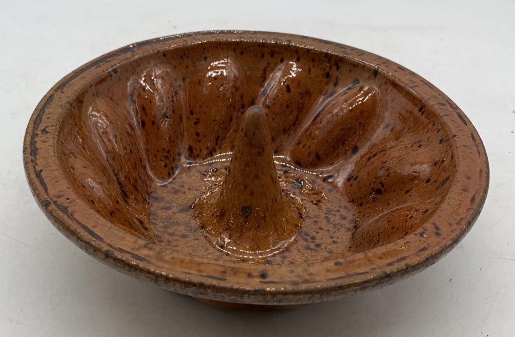 redware mold: has wear with some crazing