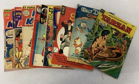 12 assorted comics