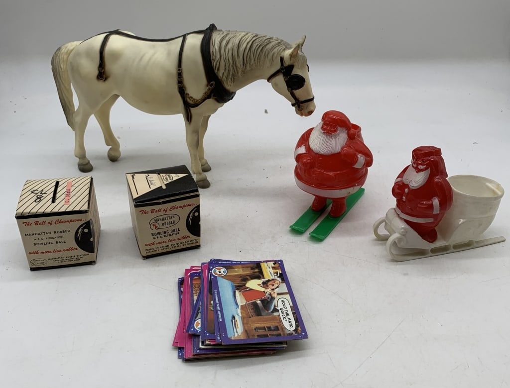 Breier horse, Santa candy containers, bowling (1 of 9)