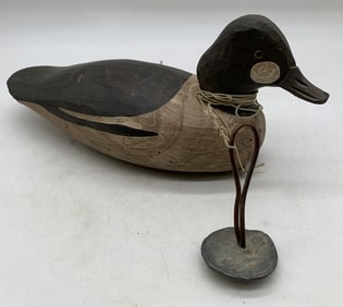 Jimmy Bowden signed duck decoy
