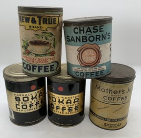 5 coffee cans