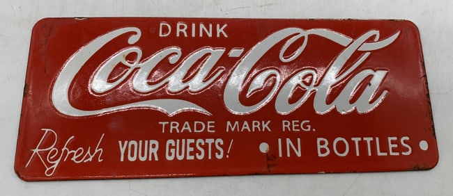 small modern Porcelain Coke Sign