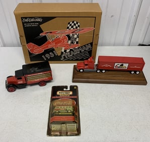 Coca- Cola truck, banks and matchbox