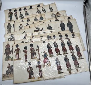 15 Sheets of Cardboard Soldier Cut Outs