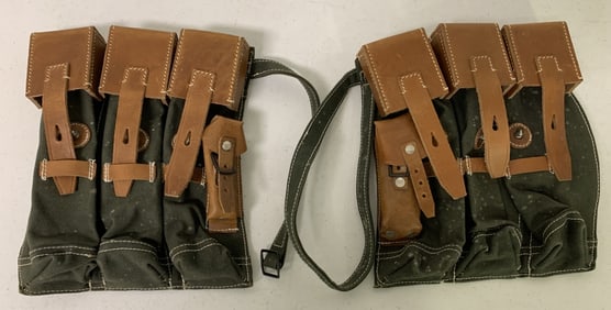 2 German MP Ammo Pouches,WW1,MP44 stamp