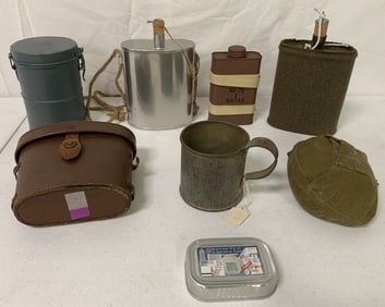 8 pcs.Canteens,Cup,Pail,Rations can