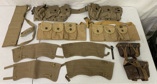 11 Pcs Canvas,Leather Ammo Pouches?Guards