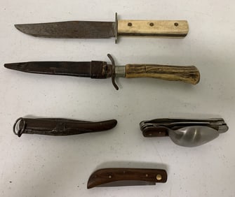 5 Assorted Knives,Some pocket