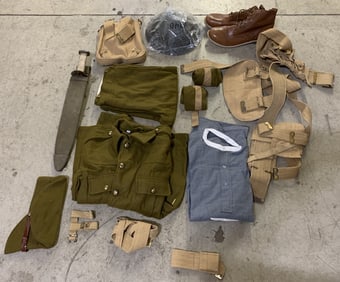 14 pcs,British WW2 clothes,sword,Helmet,others