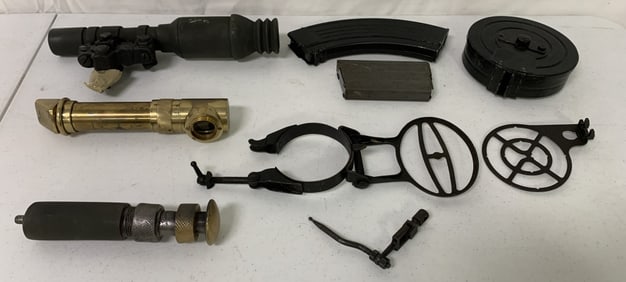 9 pcs Military Magazines,Periscope,Other Eqpt