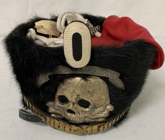 German Helmet with Skeleton on front