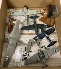 lot of Military Model Airplanes,Stands