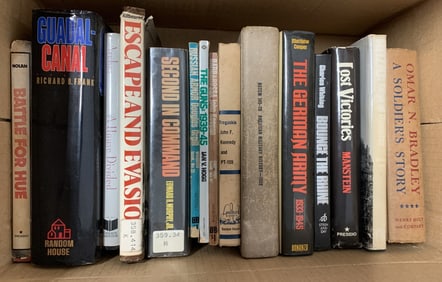 Lot of Books,Omar Bradley,Guadal Canal,