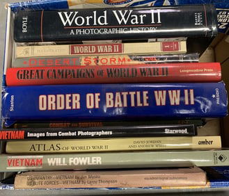Lot of Books,WW2,Vietnam,Desert Storm,others