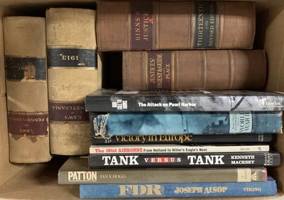 Lot of Books,Laws of PA,Attack on Pearl Harbor