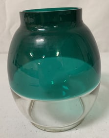 green over clear railroad lantern globe