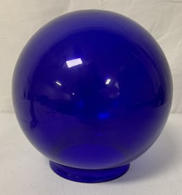 blue glass globe